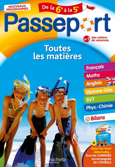 PASSEPORT CAHIER DE VACANCES - TOUTES LES MATIERES DE LA 6E A LA 5E 2026