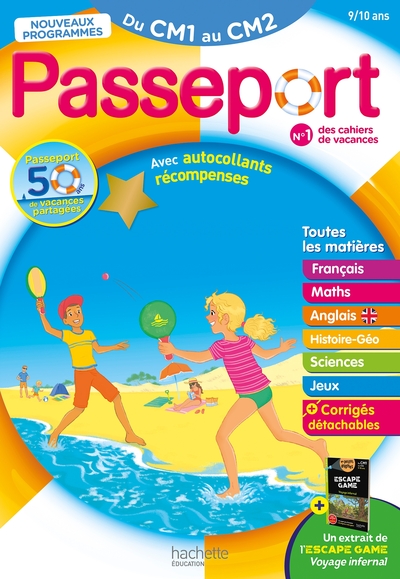 PASSEPORT CAHIER DE VACANCES 2026 - TOUTES LES MATIERES DU CM1 AU CM2 - 9/10 ANS